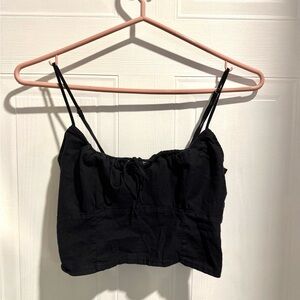 Black Women's Spaghetti Strap Top